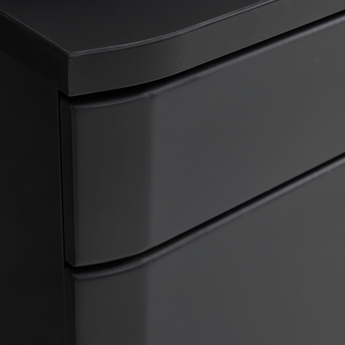 TV-Element Carreto in Schwarz/Eichefarben - Eichefarben/Anthrazit, MODERN, Glas/Holzwerkstoff (180/57/50cm) - Premium Living