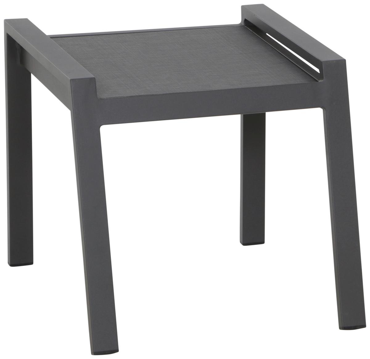 Gartenhocker Savona ca. 58x46,5x50 cm Anthrazit - Anthrazit, MODERN, Kunststoff/Metall (58/46,5/50cm) - Siena Garden