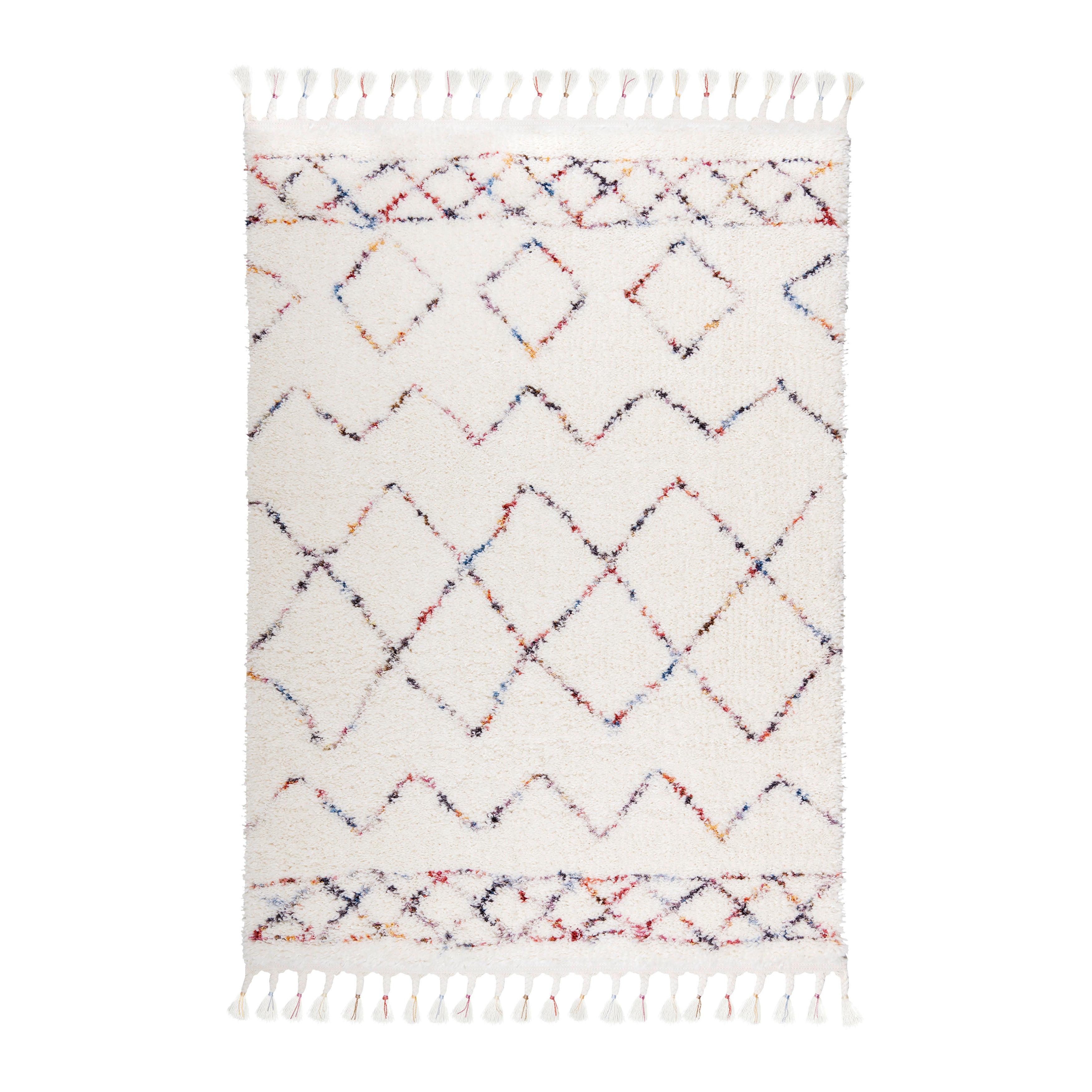 Webteppich Airi 3 in Creme ca. 120x170cm - Creme, LIFESTYLE, Textil (120/170cm) - Bessagi Home