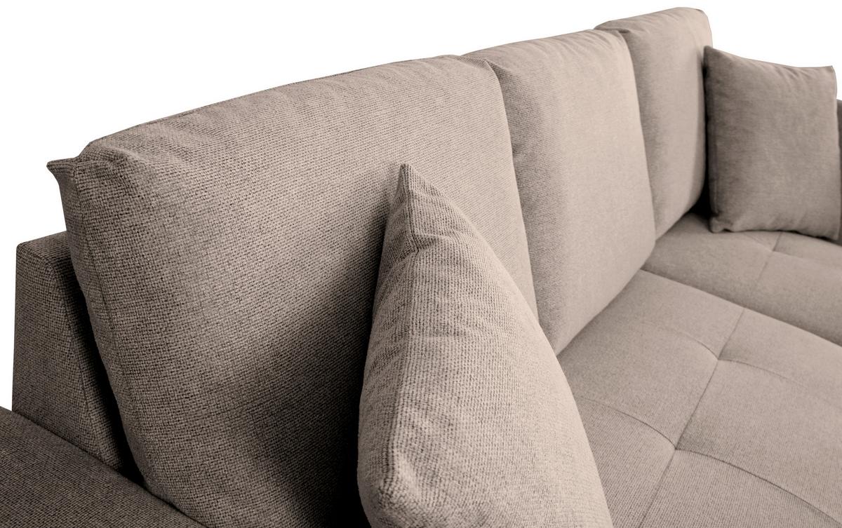 Kutna Garnitura Lukas - svijetlo smeđa, Trend, tekstil (239/158cm) - Modern Living