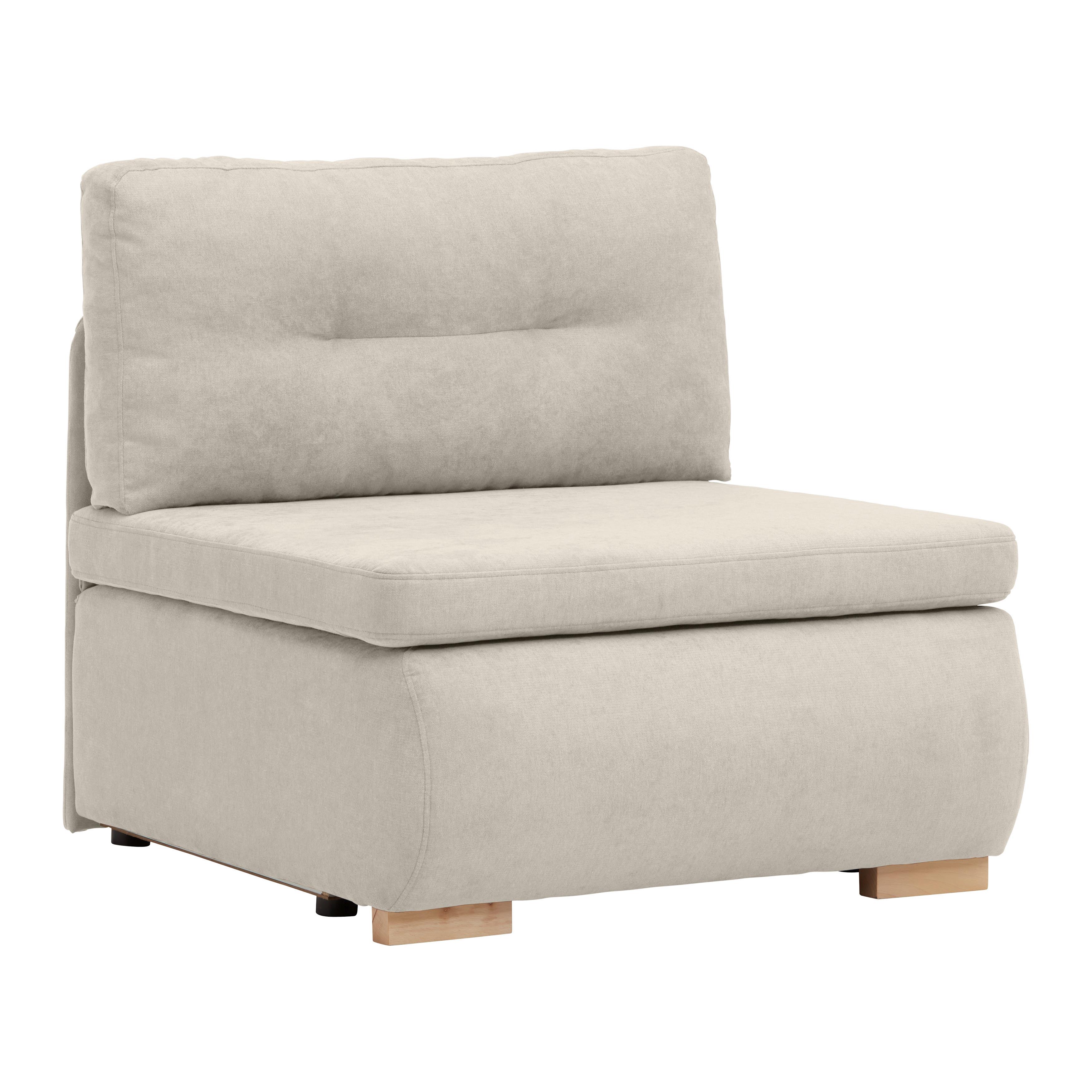 Schlafsessel Modena in Beige - Beige/Schwarz, Kunststoff/Textil (89/88/90cm) - Mömax