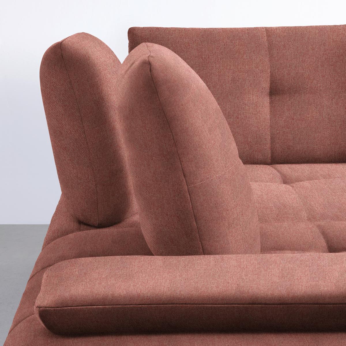 Wohnlandschaft Trendy Altrosa - Schwarz/Altrosa, Modern, Holzwerkstoff/Textil (250/93/310cm) - Premium Living