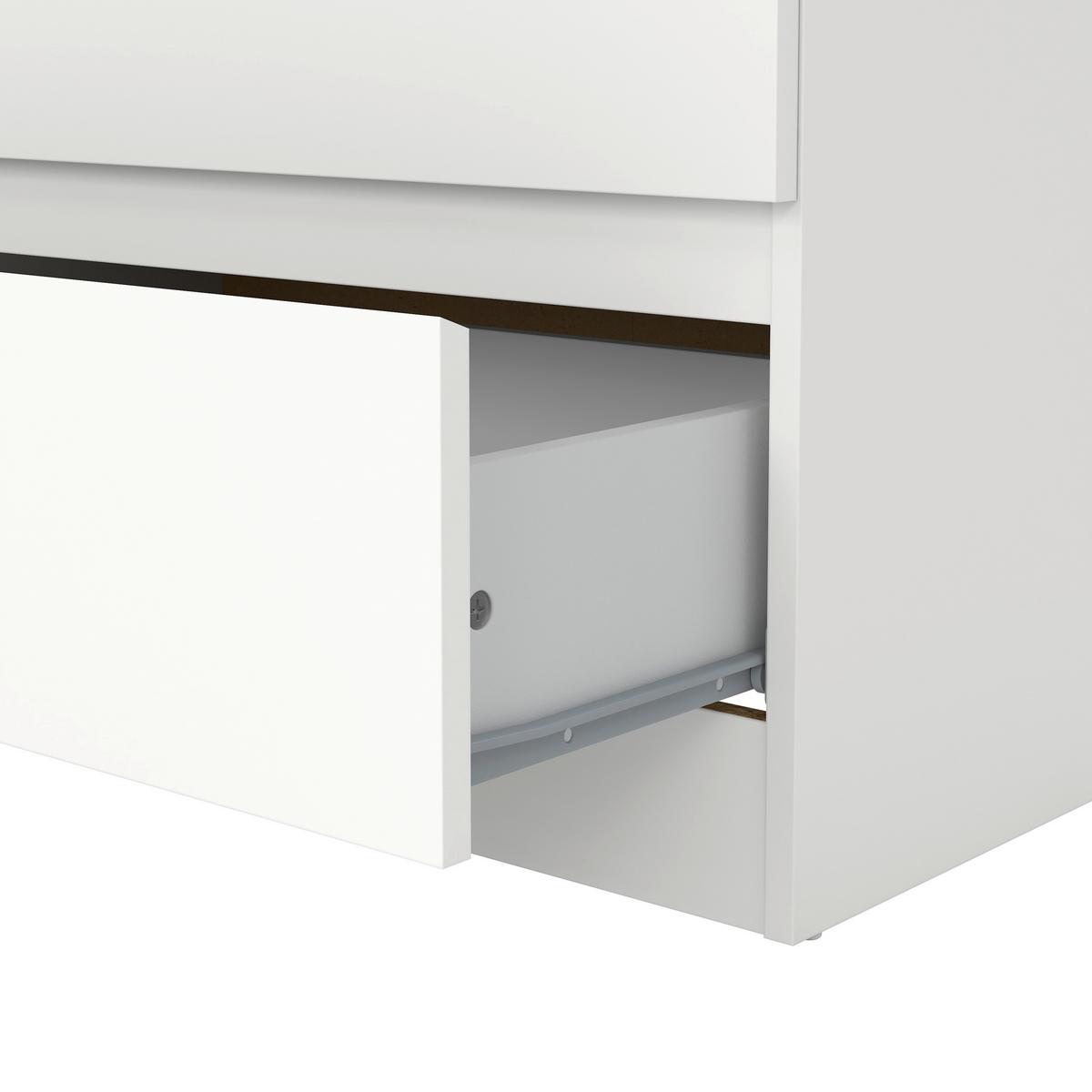Kommode Mara 5 Weiß - Weiß, KONVENTIONELL, Holz (77/125/42cm) - Mömax