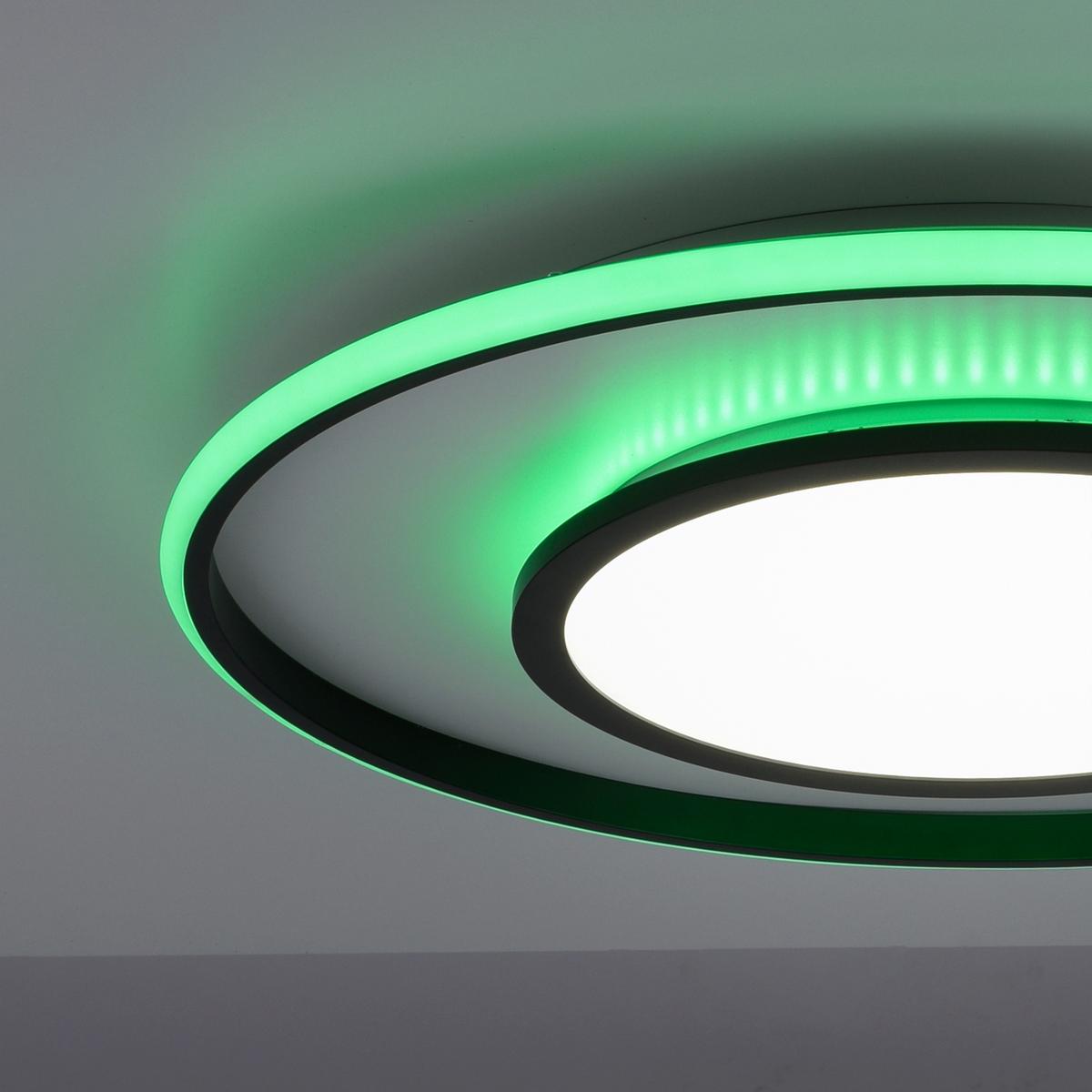 LED-Deckenleuchte Arenda max. 36 Watt - Schwarz, Design, Kunststoff/Metall (60/10cm)