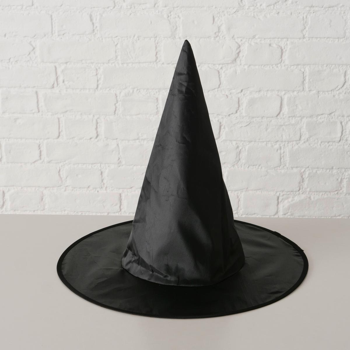 Hut Witchy Schwarz - Schwarz, KONVENTIONELL, Textil (39/36cm) - Mömax