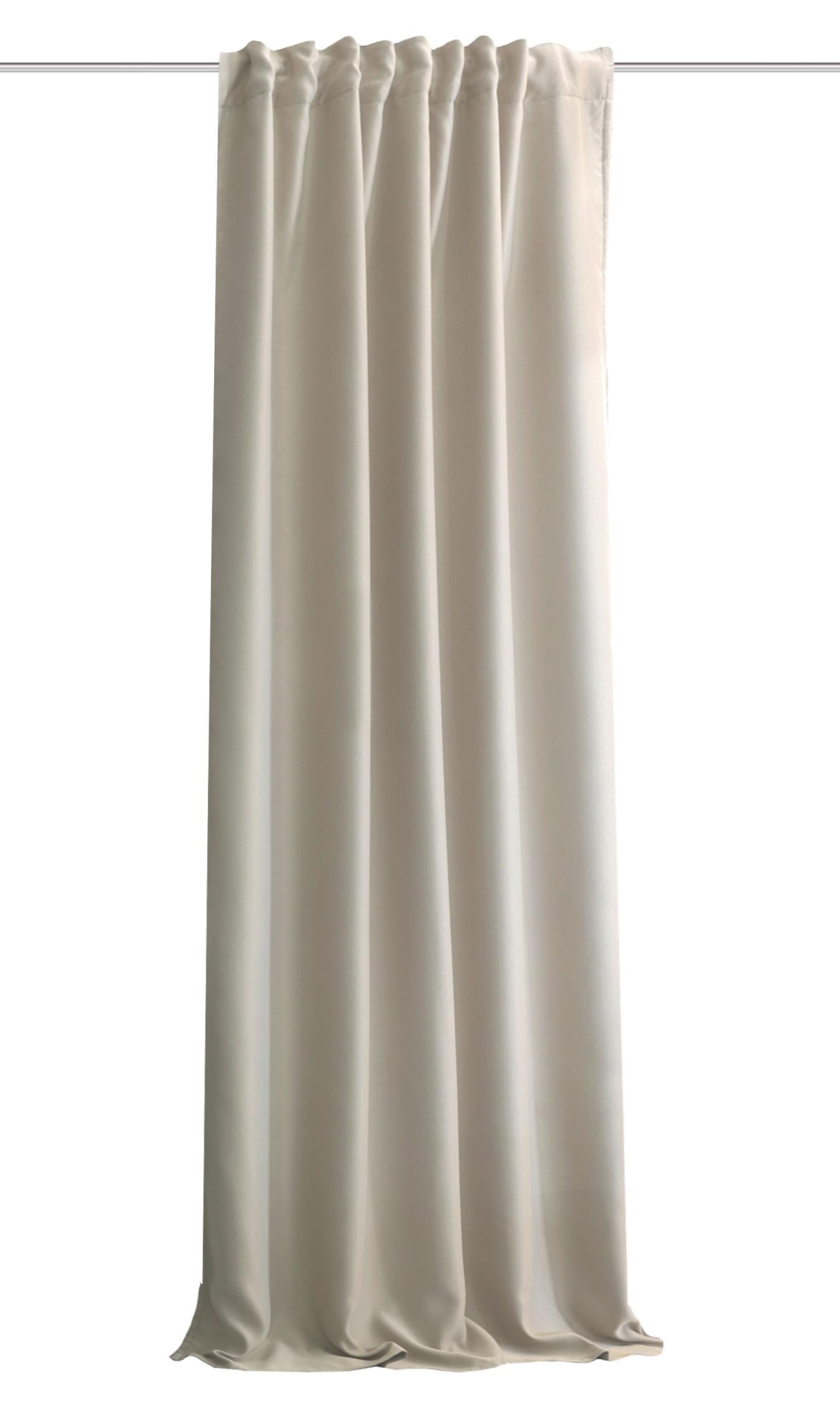 Lärmschutzvorhang Acustico Naturfarben ca. 135x225cm - Naturfarben, KONVENTIONELL, Textil (135/225cm)