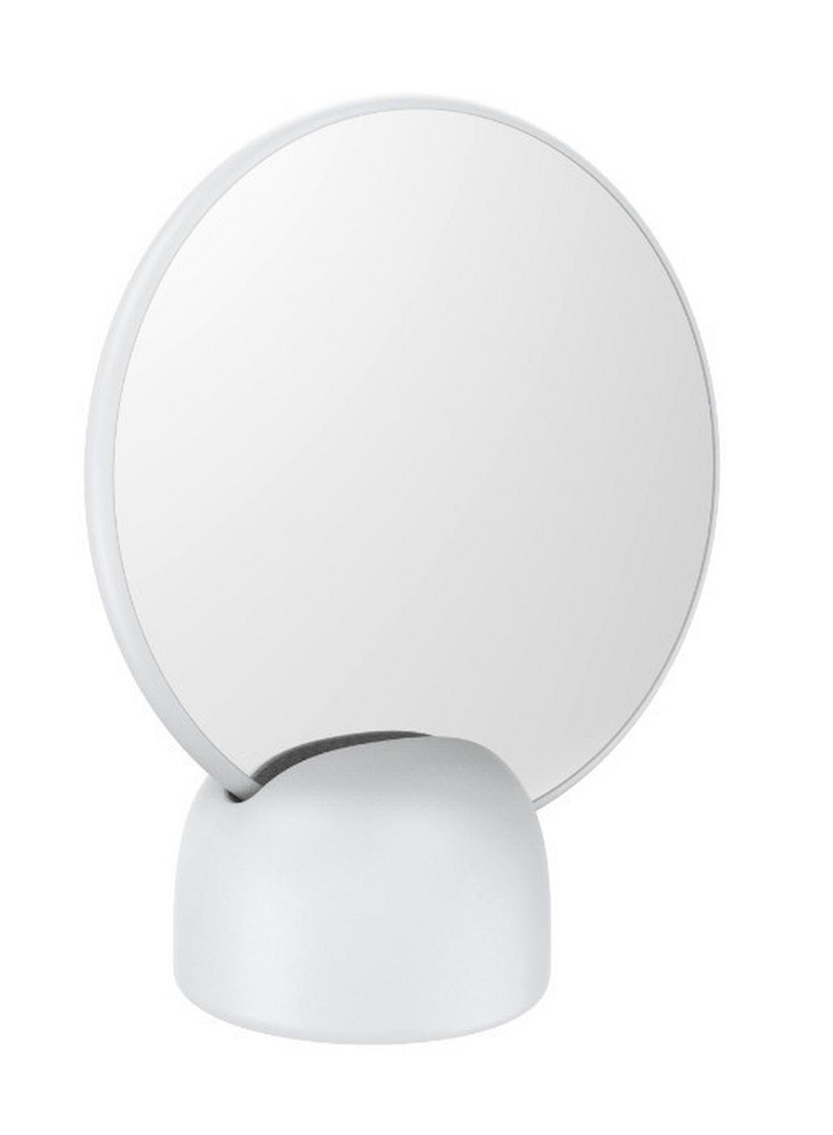 Kozmetikai Tükör Naime - fehér, Modern, műanyag/Üveg (17/19,8/8,5cm) - Premium Living