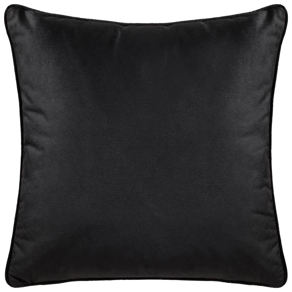 Zierkissen Viola in Schwarz ca. 45x45cm - Schwarz, KONVENTIONELL, Textil (45/45cm) - Premium Living