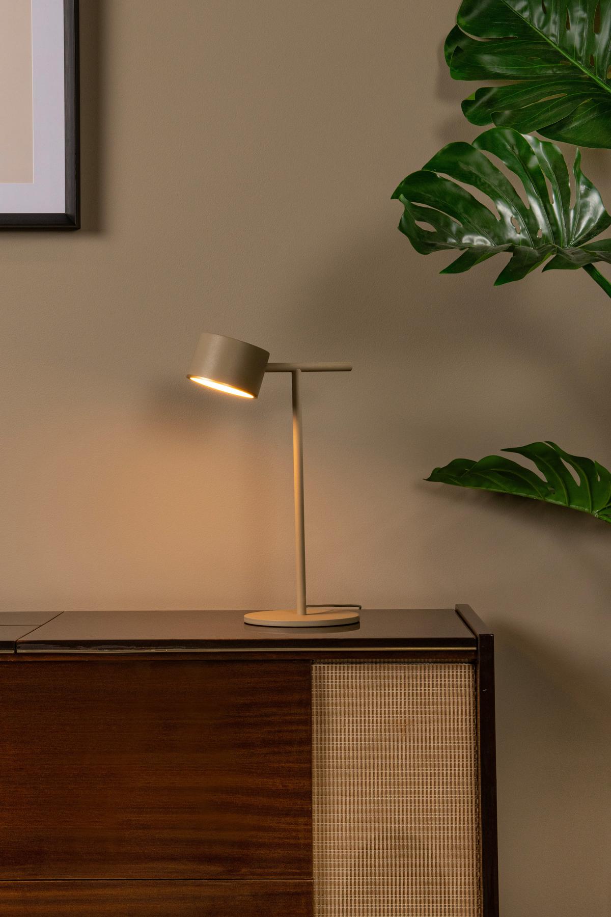 LAMPA STOŁOWA 44517/08/41 - GIAN - brązowy, Design, metal (16/24.5/40cm) - Lucide