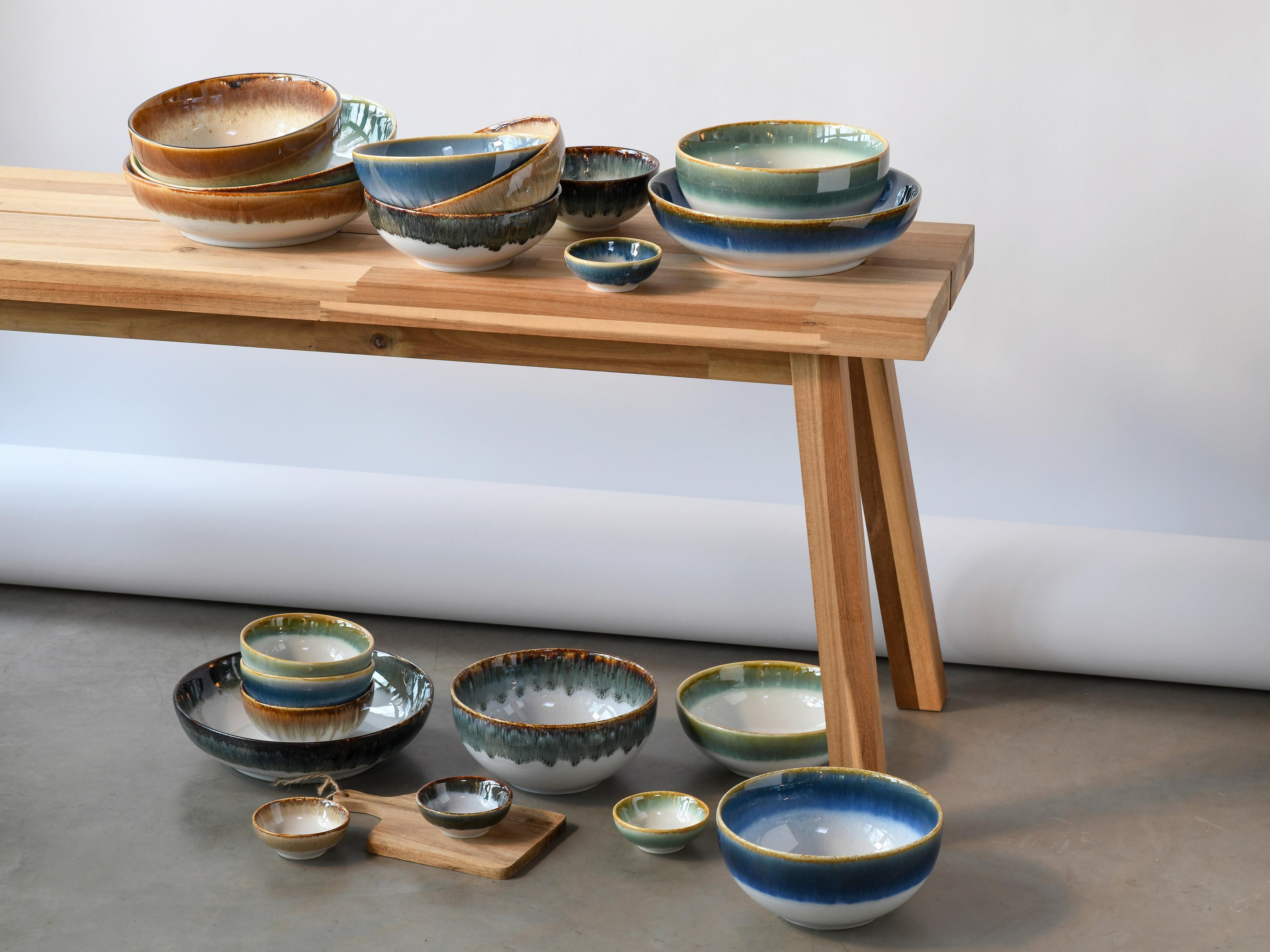 Schale Cascade Stein - Grau, Modern, Keramik (17.5/8/8 cmcm) - Creatable