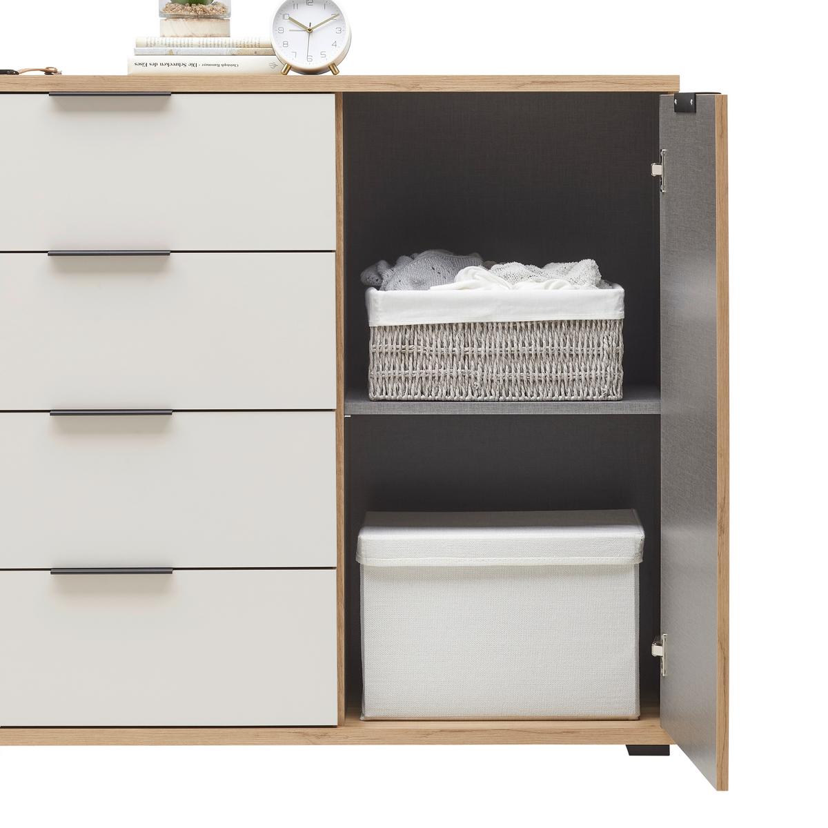 Kommode Rabina Eichefarben - Kaschmir/Eichefarben, Konventionell, Holzwerkstoff/Kunststoff (150/91/38cm) - Mömax