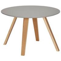 STOLIK BOCZNY LOLA -LOMOCO- - kolor dębowy/szary, Modern, materiał drewnopochodny/drewno (60/60/40cm) - Lomoco