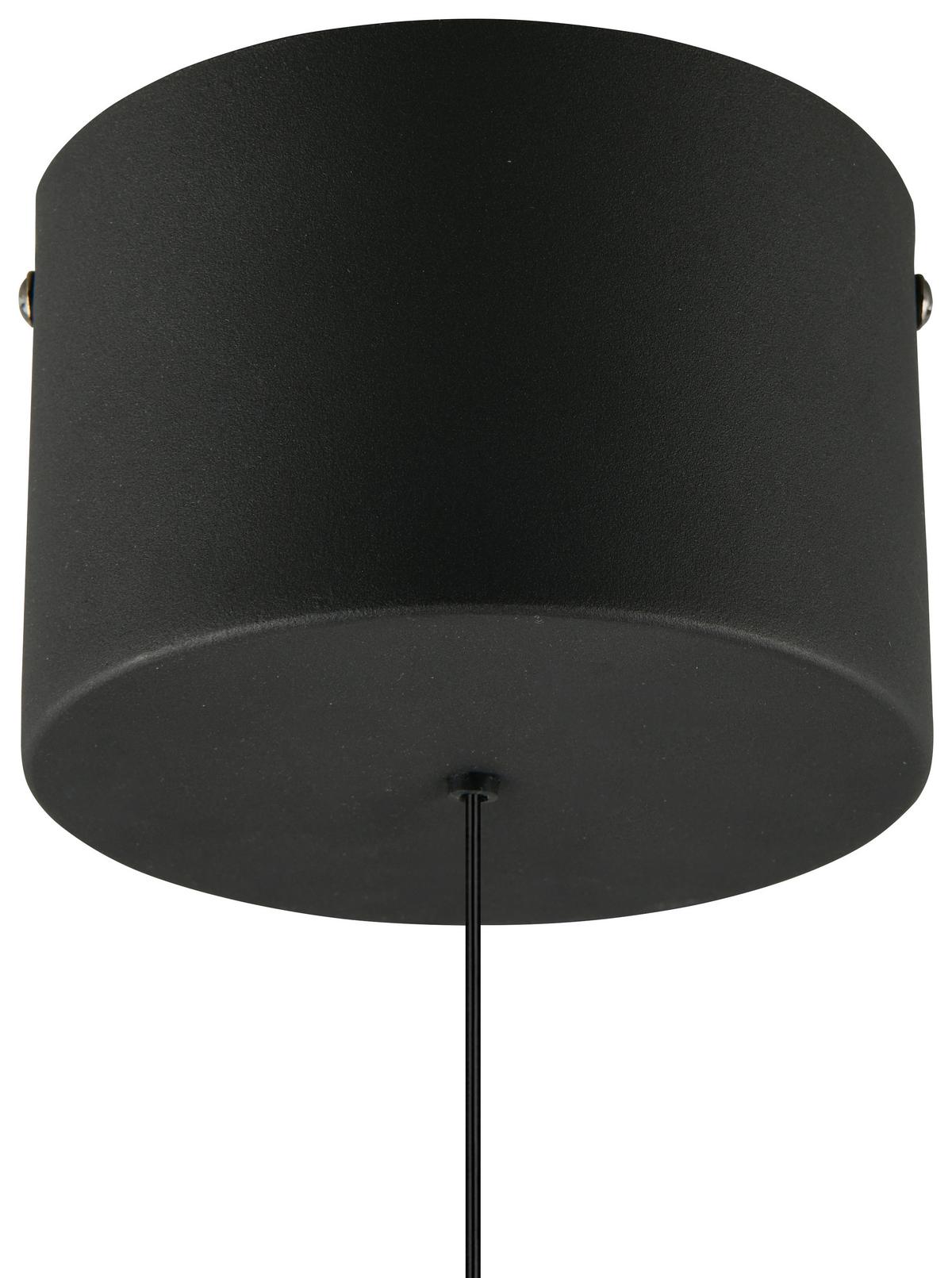 Led Függőlámpa Sestine 1 Égős - fekete/fehér, Modern, műanyag/fém (11/150cm) - Mömax