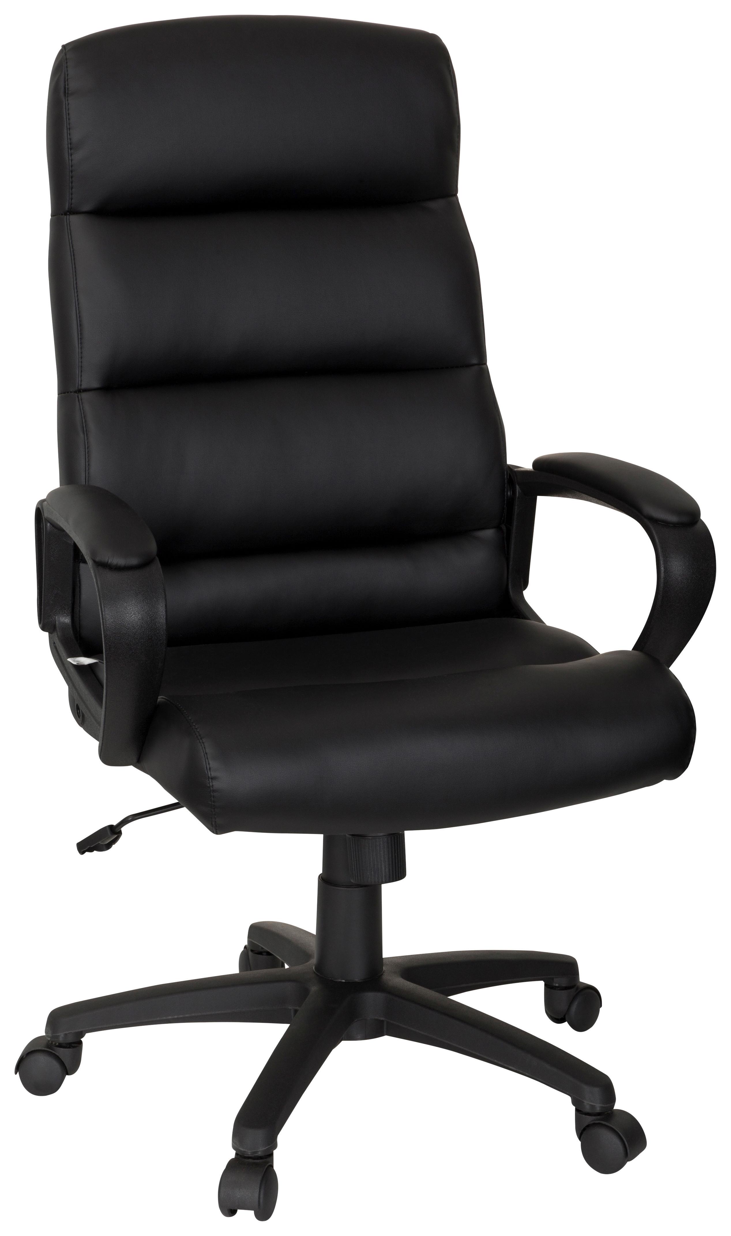Pisarniški Stol Futura 100, Črna - črna, Moderno, umetna masa/tekstil (61/119/65cm) - MID.YOU