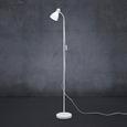 Stehleuchte Mauro - Weiß, MODERN, Metall (19/145cm) - MODERN LIVING