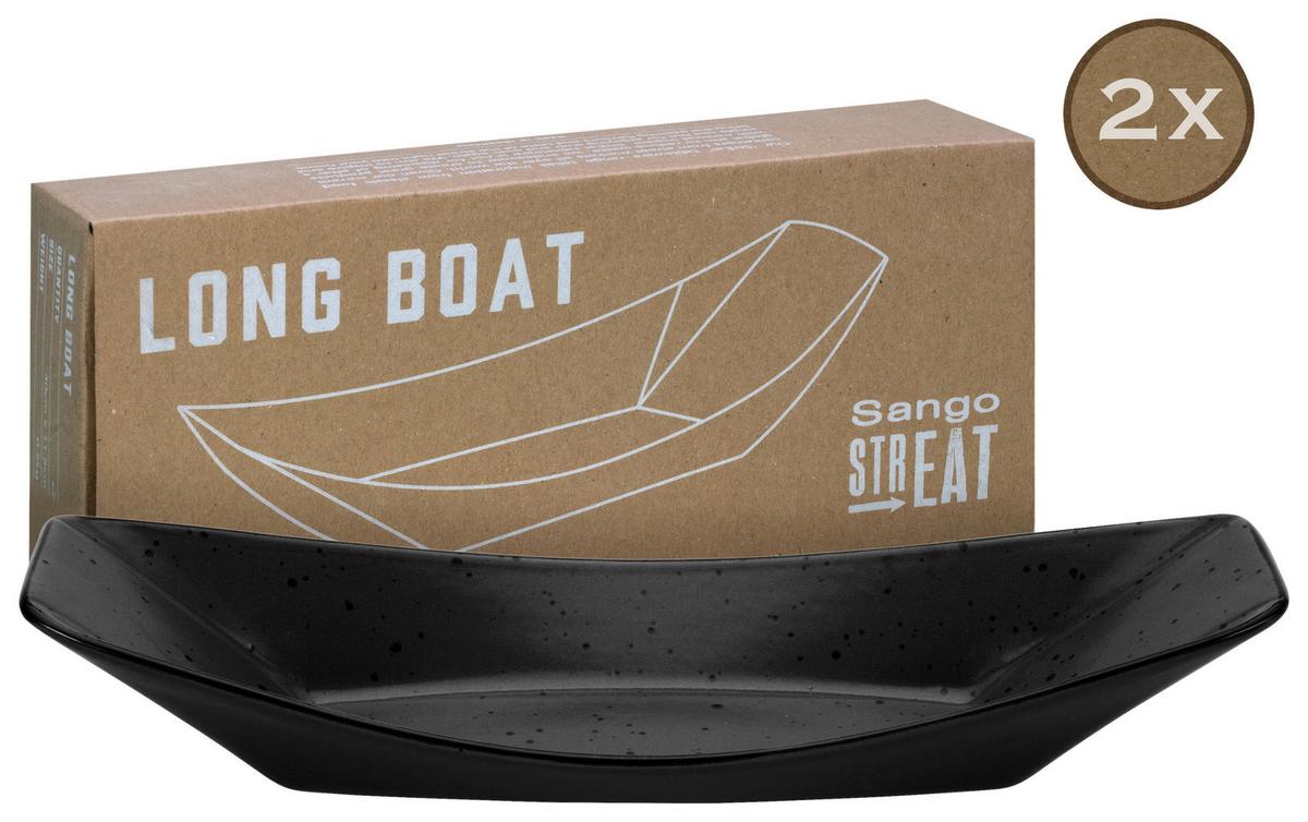 Set Posod Street Boat, 2-Delni - črna, Basics, keramika (31/12cm) - Creatable