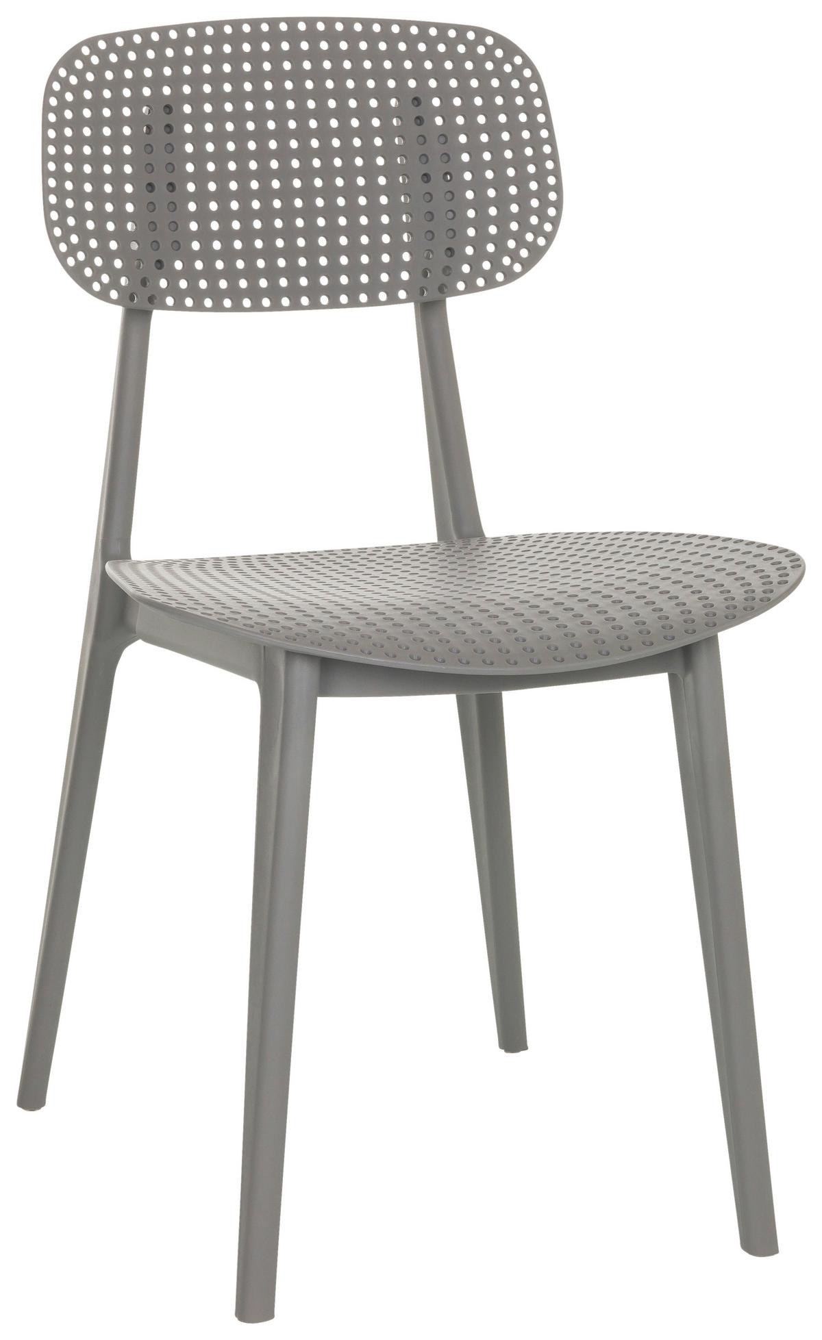 Vrtni Stol Artifo Hol, Siva - siva, Basics, umetna masa (42/79/51cm) - MID.YOU