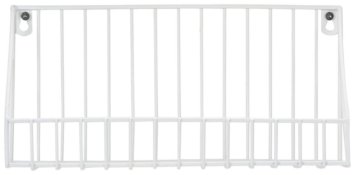 REGAŁ ŚCIENNY RON - biały, Trend, metal (30/14/11cm) - Carryhome