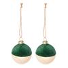 Set Kuglica Za Bor Natalya 2/1, Ø: 6cm - zelena, staklo/metal (6cm) - Modern Living