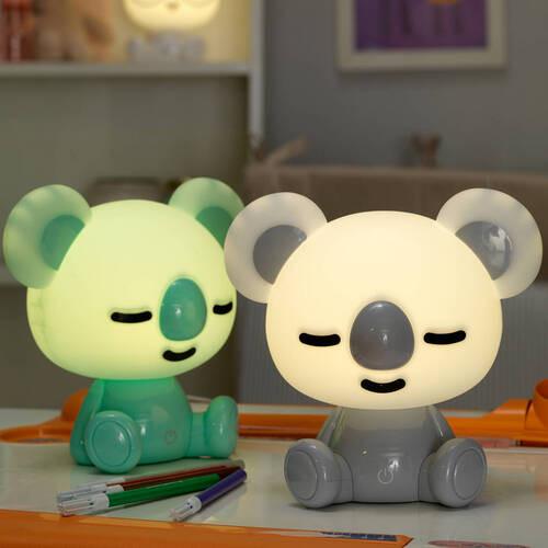 Kindertischleuchte Koala Grau max. 3 Watt - Grau, Basics, Kunststoff (20/20/16cm)