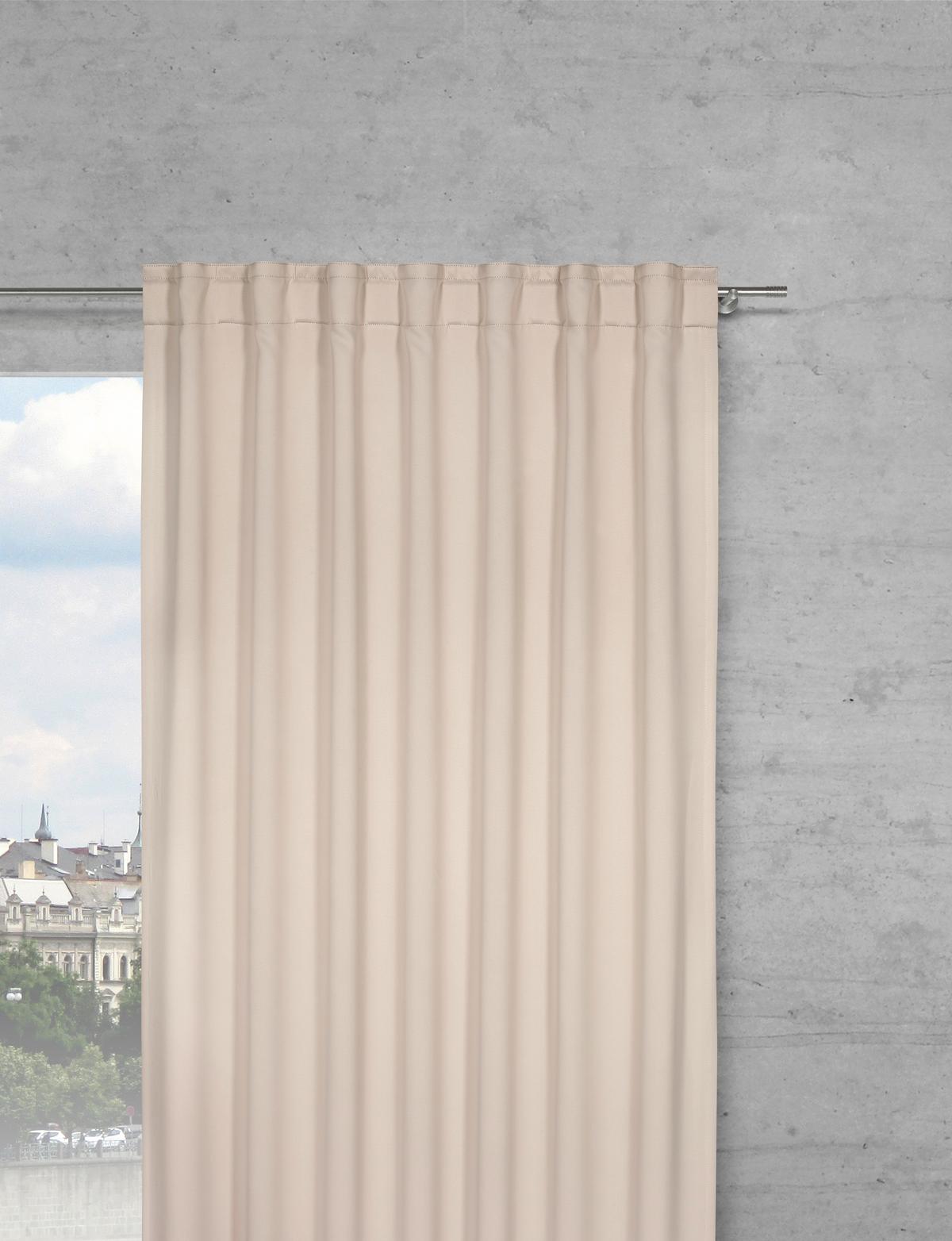 Zatemnitvena Zavesa Riccardo, Bež, 140x245cm - bež, Moderno, tekstil (140/245cm) - Premium Living