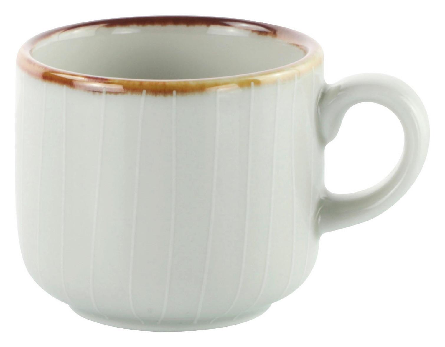 FILIŻANKA DO ESPRESSO BERGEN - beżowy, Design, ceramika (90ml) - Landscape