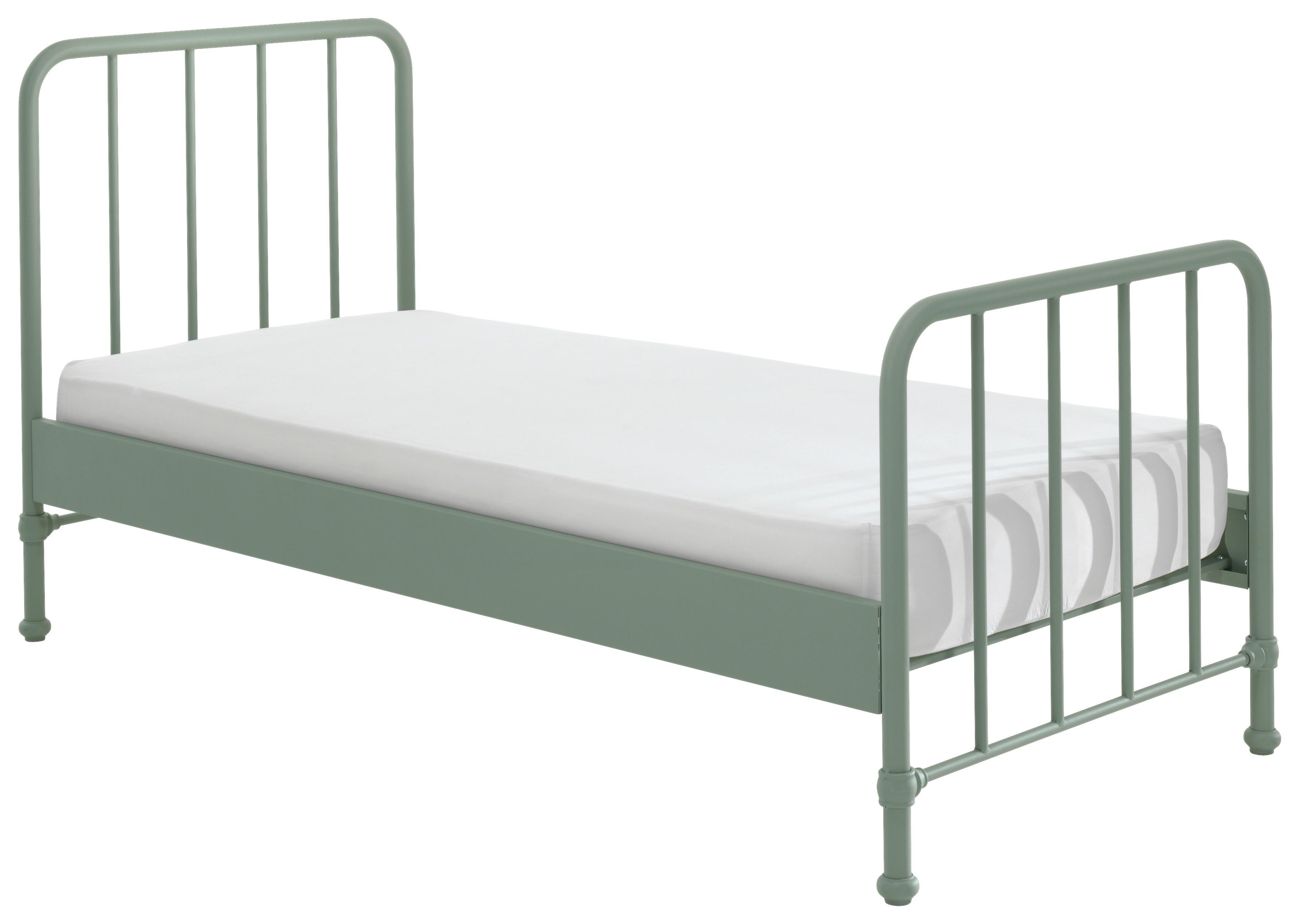 Kinder-/Juniorbett Bronxx ca. 90x200 cm Grün Matt - Grün, MODERN, Holz/Metall (90/200cm) - MID.YOU