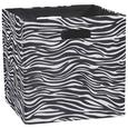 Tárolódoboz Bobby - fekete/fehér, modern, textil (33/33/32cm) - MÖMAX modern living