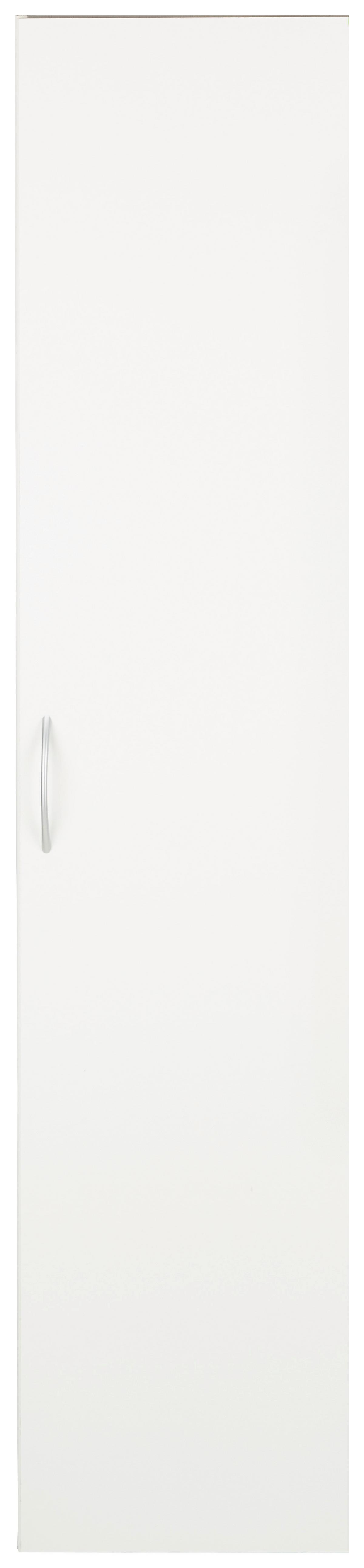 Mehrzweckschrank in Weiss - Weiss/Alufarben, Konventionell, Holzwerkstoff/Kunststoff (40/185/40cm) - Mömax