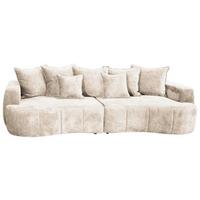 Mega Sofa Berg - bež/crna, Trend, tekstil/plastika (292/71-99/127cm) - Modern Living
