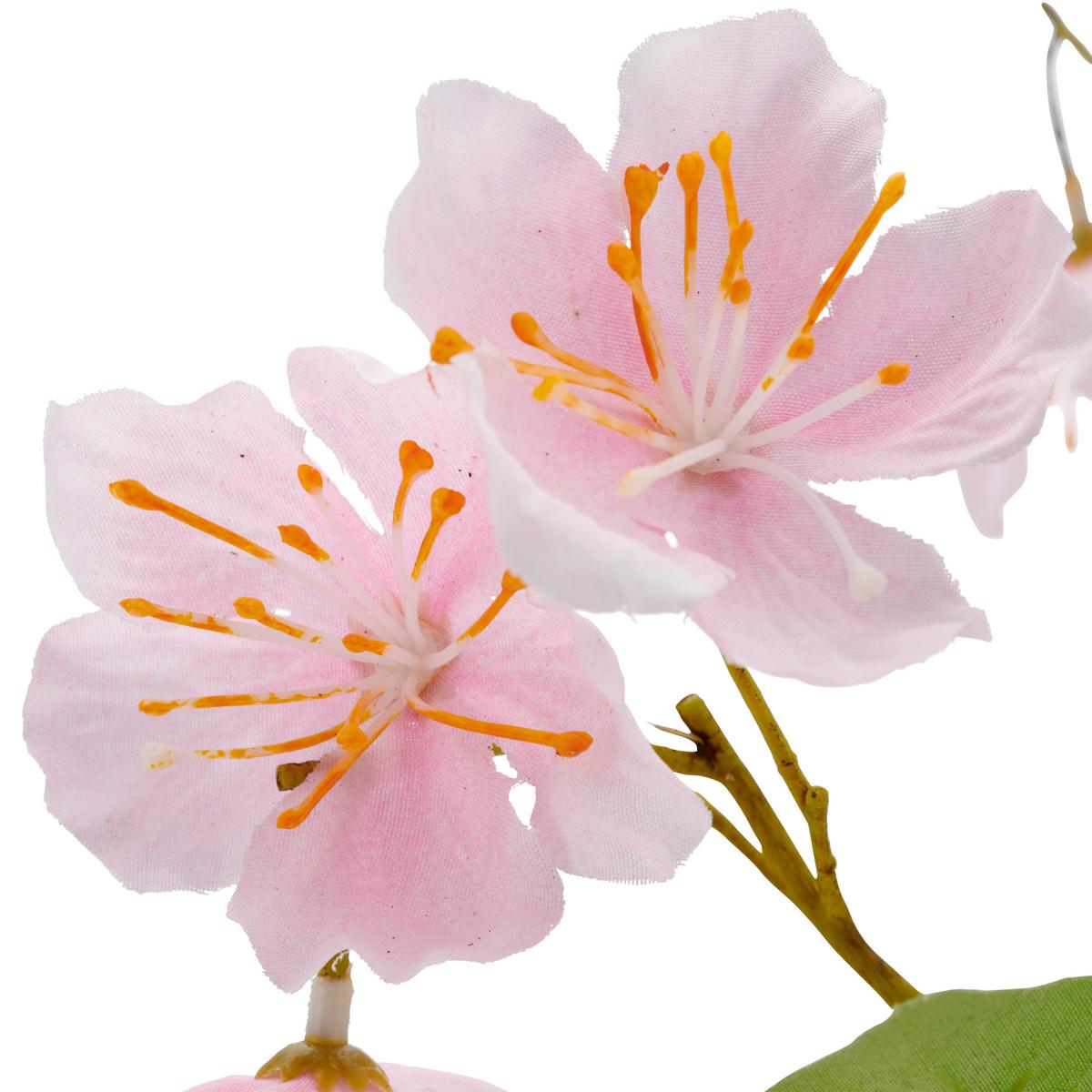 Kirschblütenzweig Kirschblüte Rosa ca. 126cm - Rosa/Grün, Basics, Kunststoff/Textil (126cm) - Mömax