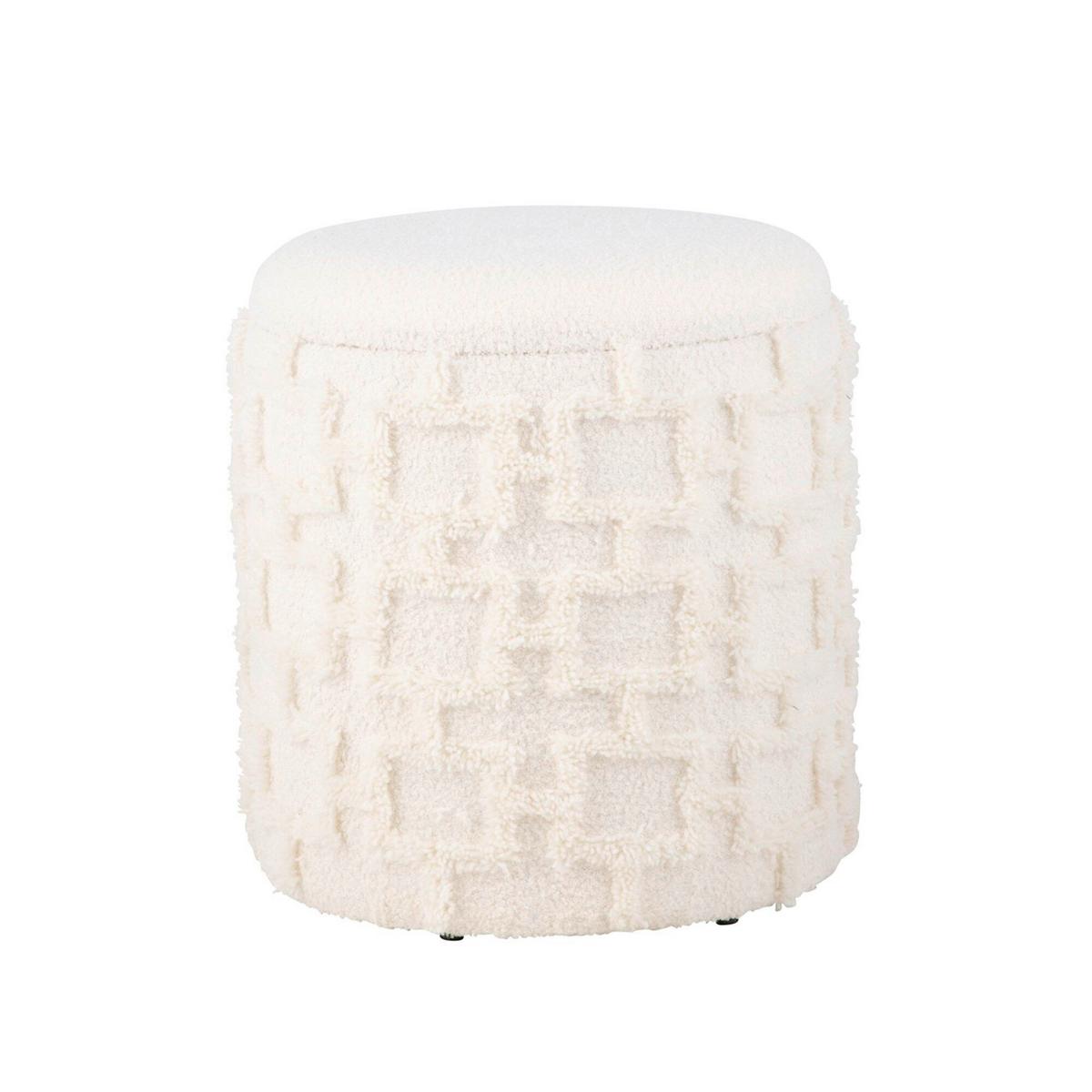 HOCKER WL7.418 - Creme, Basics, Textil (40/45cm) - Livetastic