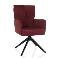 Naslanjač Tarugo, Rdeča - rdeča/črna, Moderno, kovina/tekstil (58/94/60cm) - MID.YOU