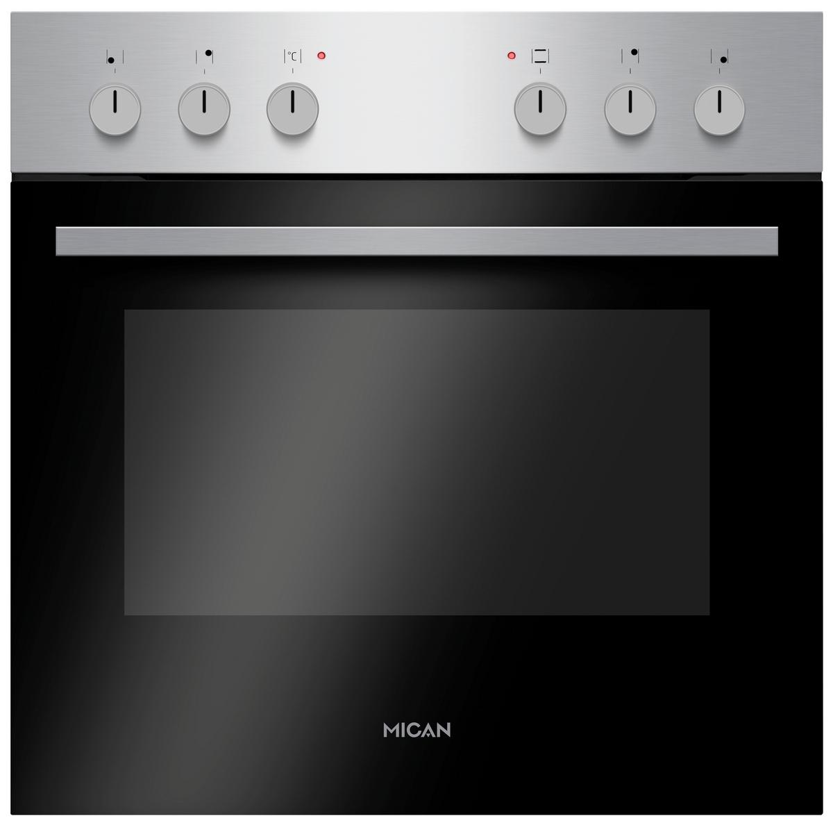 Herdset Mican 90320 - Edelstahlfarben, KONVENTIONELL, Metall (60/56/56cm) - Mican
