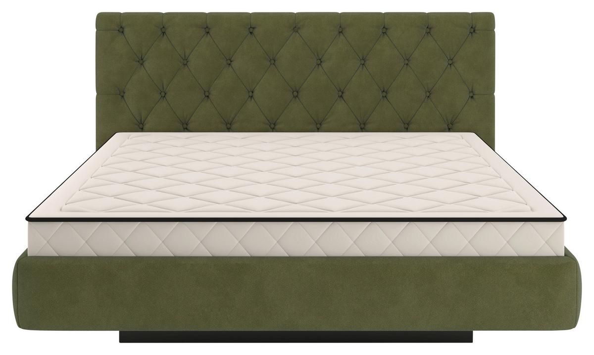 Tapecirani Krevet Pedro - zelena/crna, Moderno, drvni materijal/metal (160/200cm) - Mömax