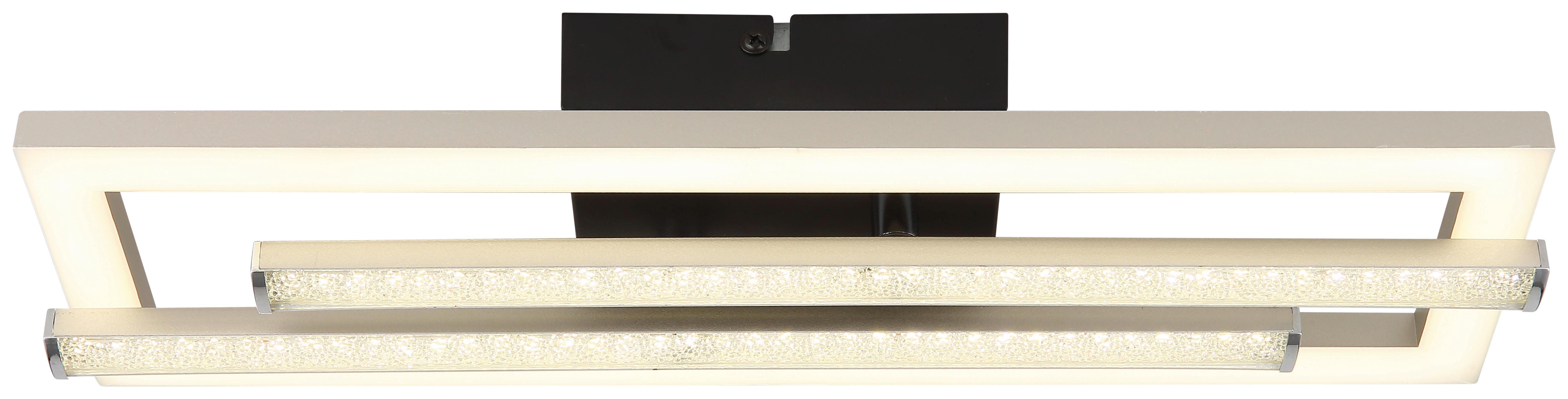LED-Deckenleuchte Wina Klar/Schwarz ca. 24 Watt - Klar/Opal, MODERN, Kunststoff/Metall (40/37,5/6,3cm) - Mömax