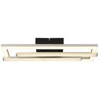 LED-Deckenleuchte Wina Klar/Schwarz ca. 24 Watt - couleur nickel/clair, Modern, métal/matière synthétique (40/37,5/6,3cm) - Mömax