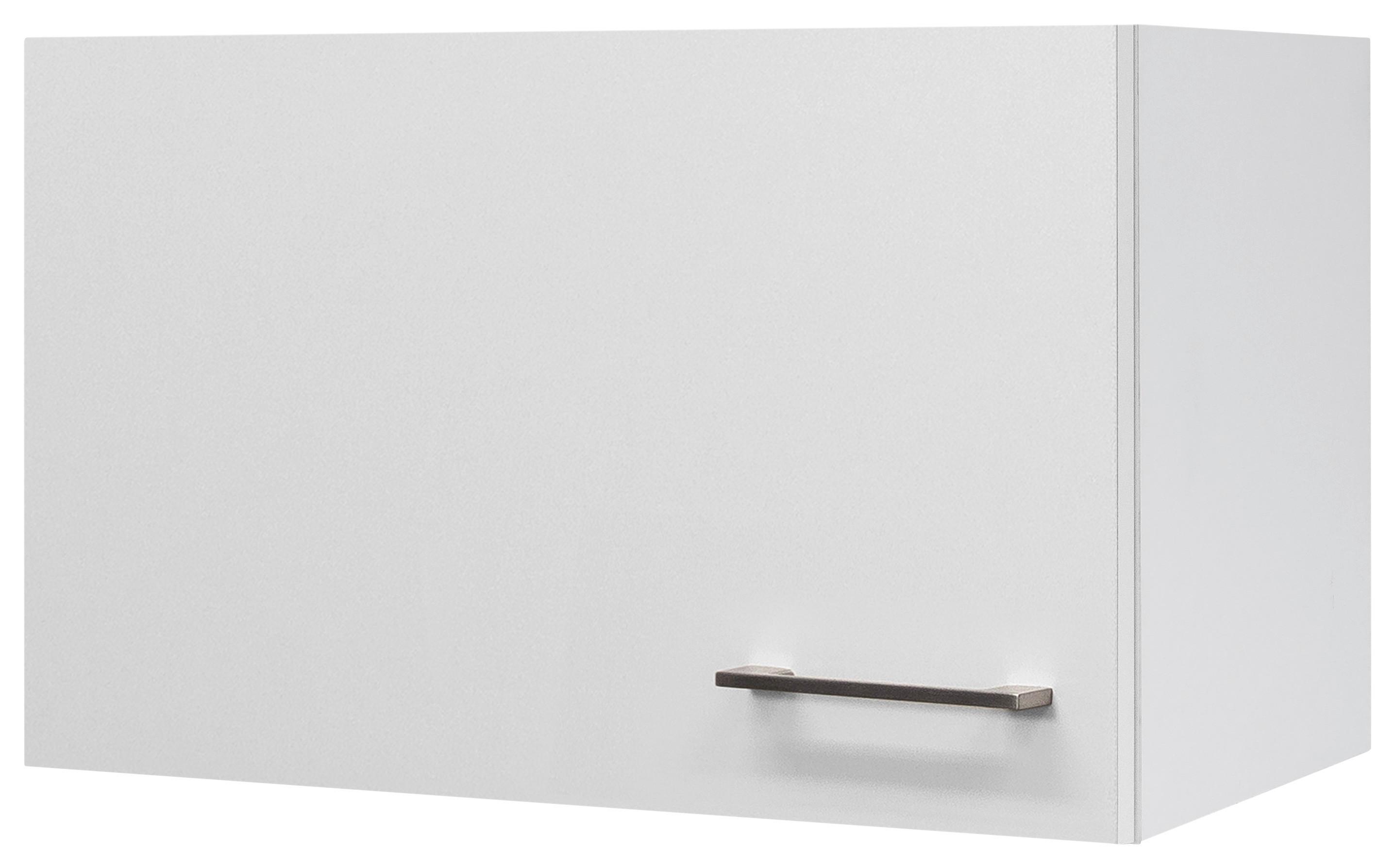 Küchenoberschrank Weiß - Edelstahlfarben/Weiß, MODERN, Holzwerkstoff/Metall (60/32/32cm) - FlexWell