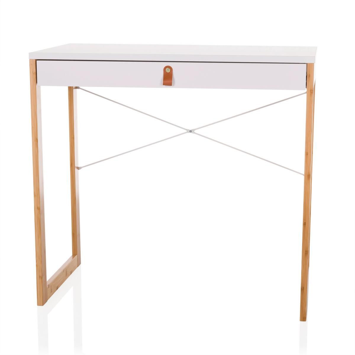 Pisalna Miza Tarolo, Bela - bela, Moderno, leseni material/les (80/75/42cm) - MID.YOU