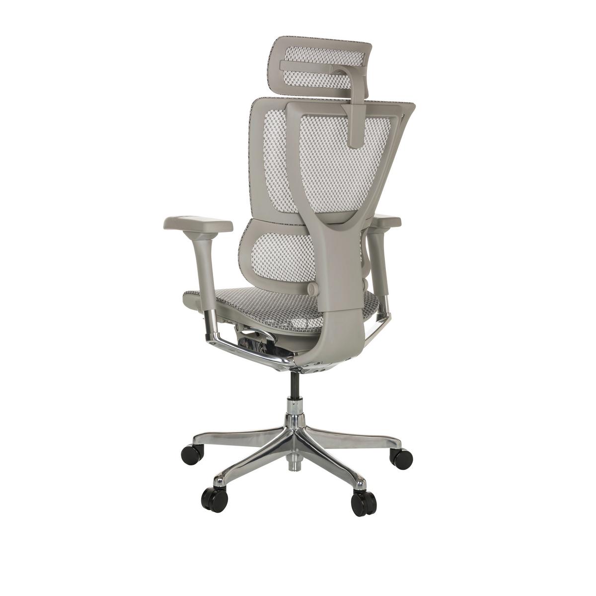 Pisarniški Stol Ergohuman Slim I G, Svetlo Siva - svetlo siva, Basics, kovina/umetna masa (69/116-138/66cm) - MID.YOU