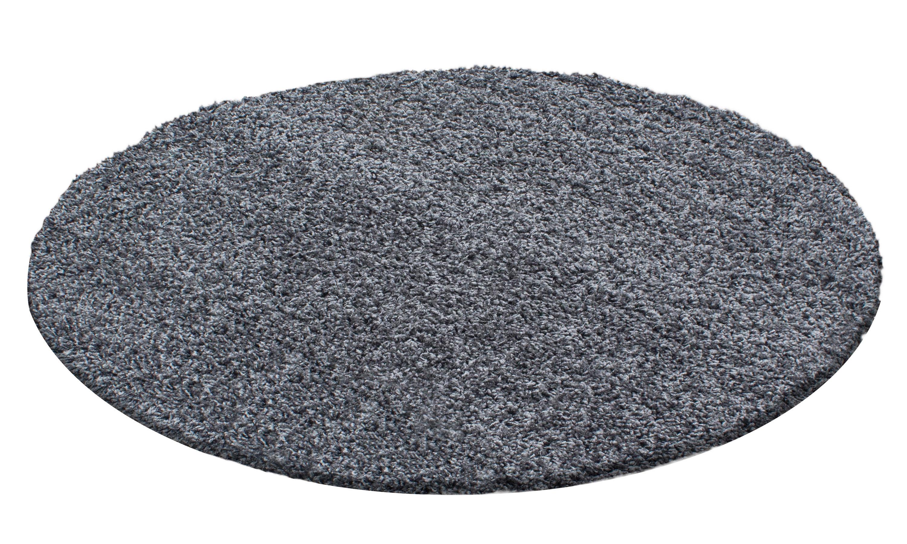 Hochflorteppich Life Grey Grau ca. 120cm - Grau, KONVENTIONELL, Textil (120cm) - Novel
