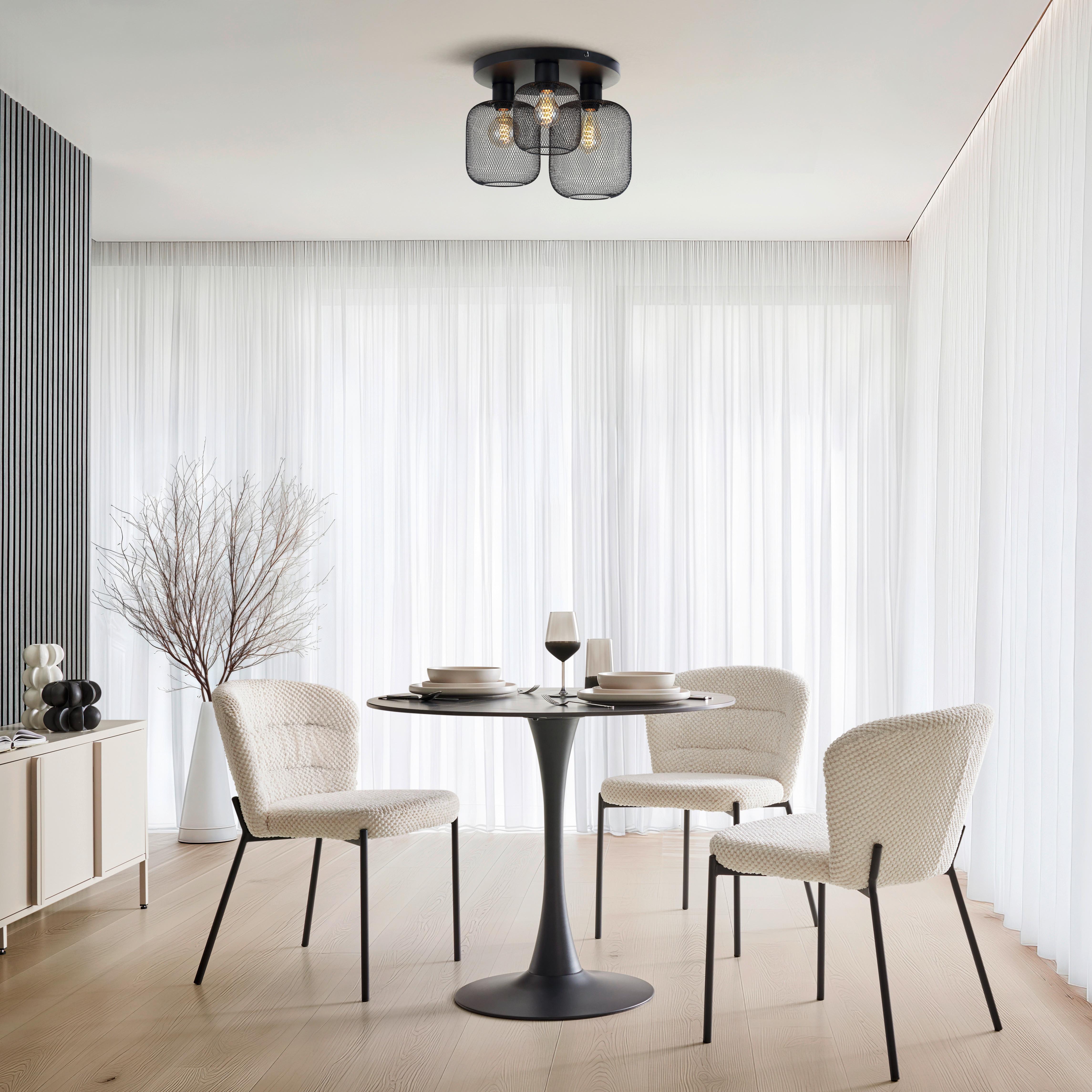 Deckenleuchte Drato Schwarz/Gold max. 25 Watt - Goldfarben/Schwarz, MODERN, Metall (40/23cm) - Mömax