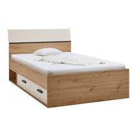 Stauraumbett Kaschmir/eiche Ca. 120x200cm - Kaschmir/Eiche Artisan, Konventionell, Holzwerkstoff (120/200cm) - Mömax