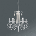 Hängeleuchte Jari, max. 28 Watt - Weiß, ROMANTIK / LANDHAUS, Metall (58/100cm) - Premium Living Hängeleuchte Jari, max. 28 Watt - Weiß, ROMANTIK / LANDHAUS, Metall (58/100cm) - Premium Living