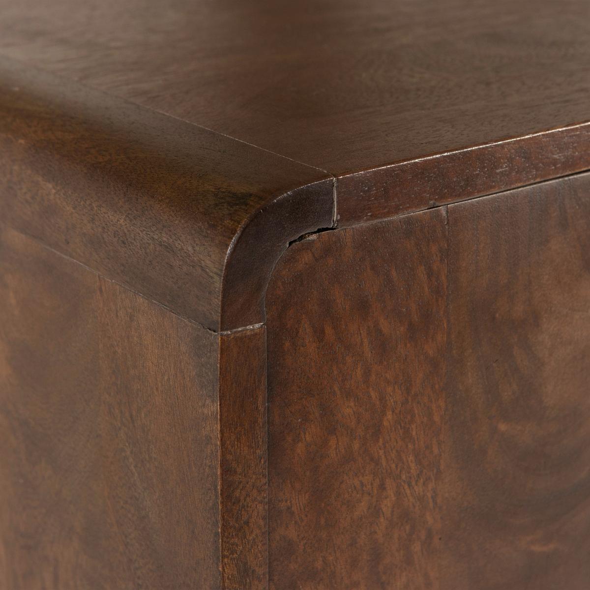 Mehrzweckschrank Liya Mangoholz - Dunkelbraun, Design, Holz (60/200/35cm) - Livetastic