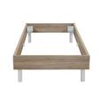 Futonska Postelja Belia - aluminij/hrast, Konvencionalno, kovina/les (120/200cm) - Mömax modern living Futonska Postelja Belia - aluminij/hrast, Konvencionalno, kovina/les (120/200cm) - Mömax modern living
