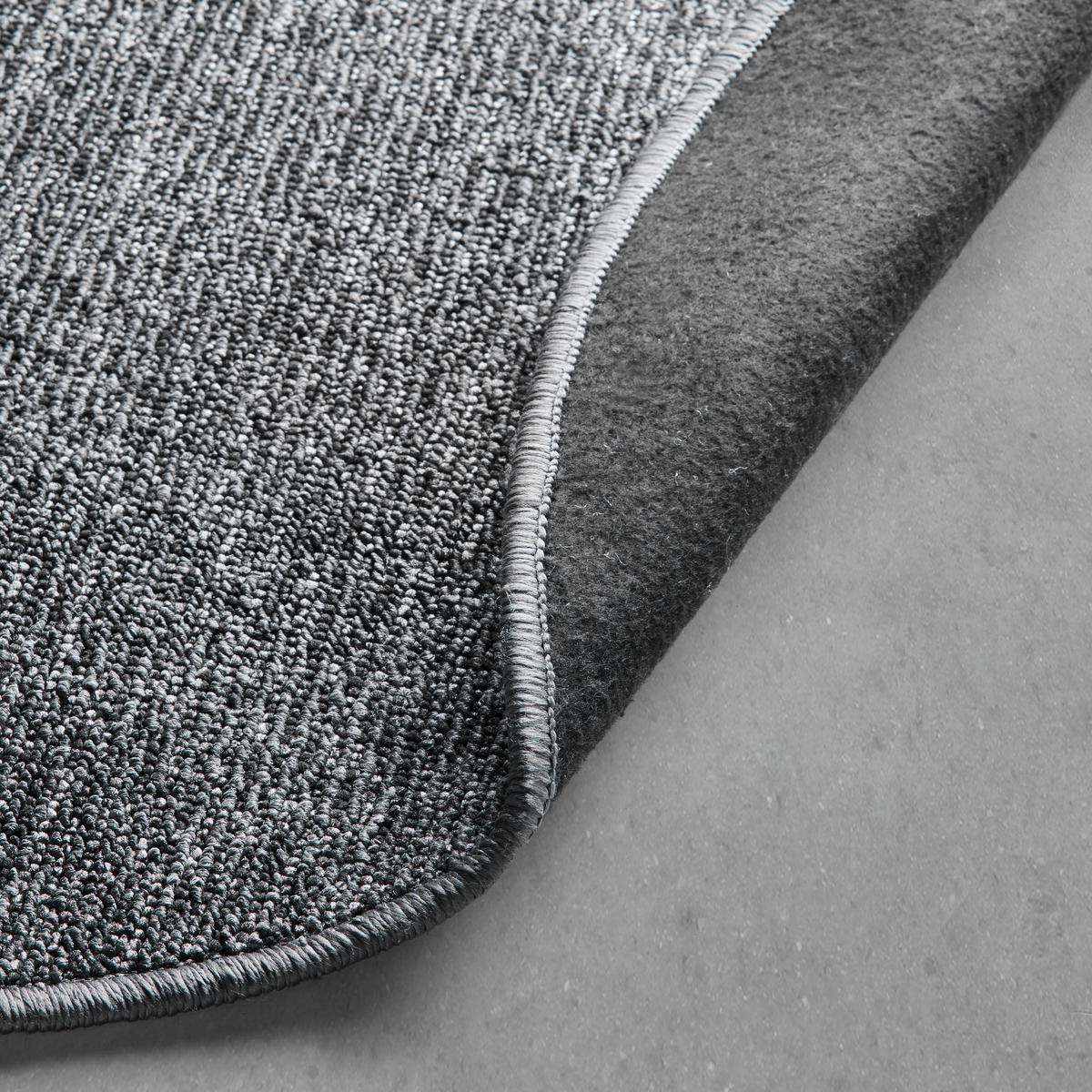 Flachwebeteppich Alex 1 in Anthrazit Ø ca. 80cm - Anthrazit, KONVENTIONELL, Textil (80cm) - Modern Living