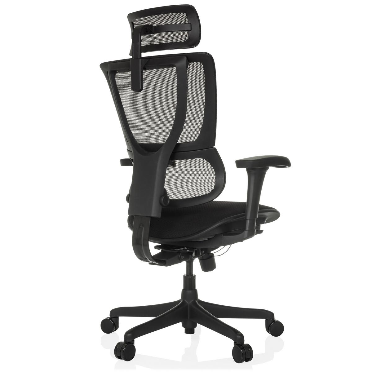 Drehstuhl Ergohuman Slim Eco F Gen2 Schwarz - Schwarz, MODERN, Kunststoff/Textil (69/112 - 134/63cm) - MID.YOU