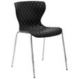 Besucherstuhl in Schwarz - Chromfarben/Schwarz, Kunststoff/Metall (44/80,5/51cm) - Mömax modern living Besucherstuhl in Schwarz - Chromfarben/Schwarz, Kunststoff/Metall (44/80,5/51cm) - Mömax modern living