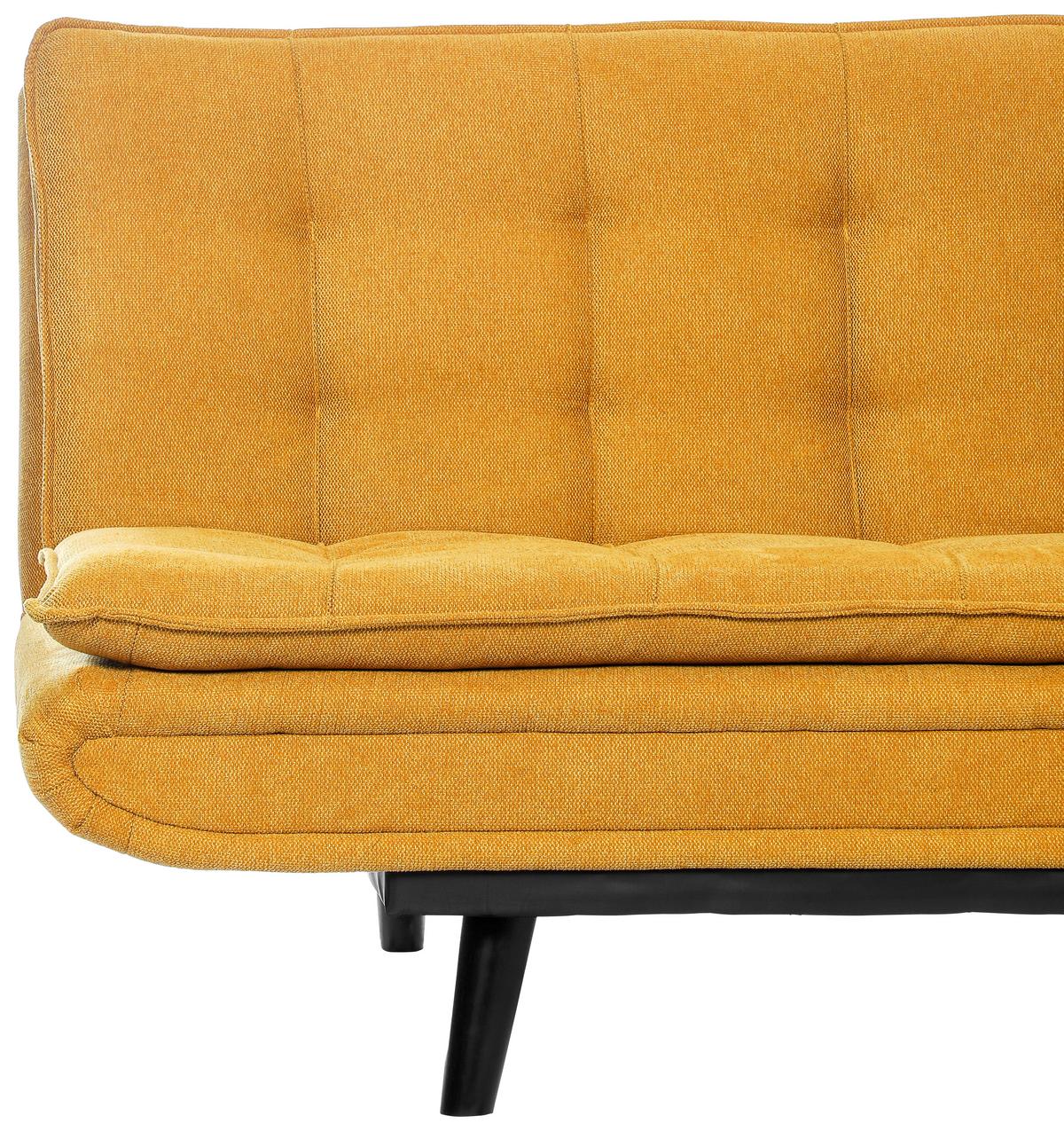 Kanapéágy Sun - sárga, Modern, textil/fa (190/83/93cm) - Mömax